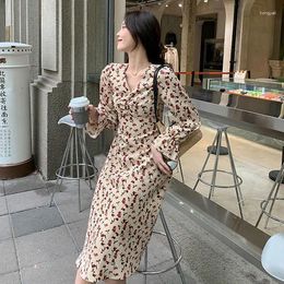 Casual Dresses Women Floral Dress 2024 Spring And Autumn Vestido De Mujer