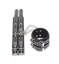 High Quality hand cuffs leather rivets hand ankle bondage metal bdsm fetish sm toys Restrains adult games sex toys for couples1527374