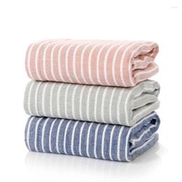 Towel 1Pc 34x34cm Square Striped Gauze Cotton Bathroom Soft Washcloth Water Absorbent Face