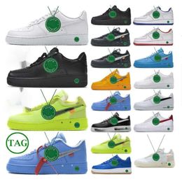 New 1 Low Forces MCA University Blue 2019 Mens running shoes Fashion Designers Sneakers One 1s Des Chaussures Off Shoes US UK