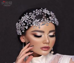 Double Strand Diamond Headpieces Wedding Tiara Baroque Beautiful Crown Bride Ladies Jewelry Crowns Bride Wedding Accessories Style6105086