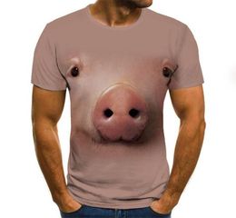 Men039s TShirts Summer 2022 Pig Pattern Print Shirt Fun T Shirt Hip Hop Clothing Short Sleeved Street 3d PrintedMen039s3582515