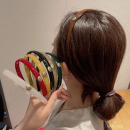 Hair Accessories Gold Label Acrylic Korean Boutique Multi-coloured Acetate Plastic Hoops For Women Simple Headbands