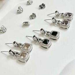 Luxury designer Jewellery earrings 925 Sterling Cable Classics Earrings in Silver with Amethyst and Pave Diamonds at Ahee Jewellers
