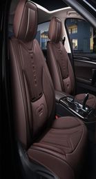 Car Accessory Seat Cover For Sedan SUV Durable High Quality Leather Universal Five Seats Set Cushion Including Front and Rear Cove4095756