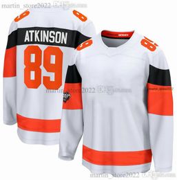 Stitched White 2024 Stadium Series Hockey Jersey 89 Cam Atkinson Men Women Youth