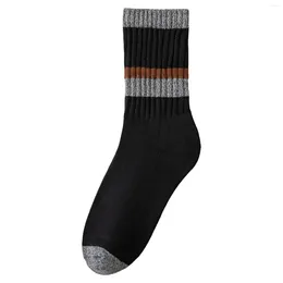 Men's Socks Men Autumn Winter Simple Solid Colour Towel Bottom Honeycomb Non Slip Sports Basketball Breathable