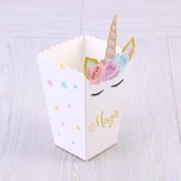 Flatware Sets 12 Pcs Candy Bride Gifts For Stocking Stuffers Striped Popcorn Container 12pcs Paper Bags