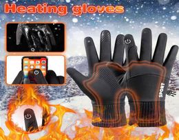 2020 Touch Screen Mittens Winter With Velvet Waterproof Skidproof Climbing Nonslip Warm Glove Outdoor Heating Luvas J2P4981501