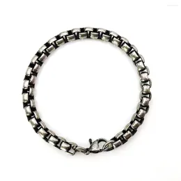 Charm Bracelets European And American Stainless Steel Bracelet Men's Retro Jewelry Does Not Fade Hip-hop Titanium