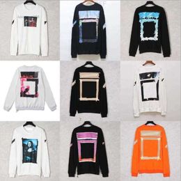 Mens Hoodies Sweatshirts Offs White Man Designers Clothes Designer Letter Print Black Terry Coats Sweatshirt Hoodie Hooded Sweater Euro O16m