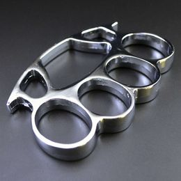 Thickened Large Round Head Finger Tiger Four Ring Buckle Fist Self Designer Defence Supplies Hand Bracelet Brace QP9O