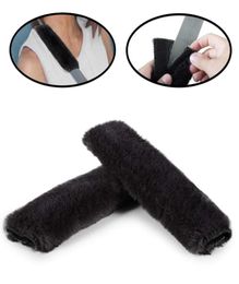 2PCS Car Seat Belt Shoulder Pad Comfortable Sheepskin Safety SeatBelt Strap Cover For Adult and Kid6363477