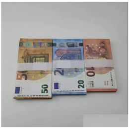 Other Festive Party Supplies Fake Money Banknote 10 20 50 100 200 500 Euros Realistic Toy Bar Props Copy Currency Movie Faux-Bille Dhokh