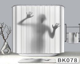 Fashion Creative Sexy Girl And Women Shadow Silhouette Bath Shower Curtain Waterproof Bathroom Curtain Home Decoration2698854