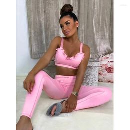 Women's Pants Modigirl Sports Two Pieces Sets Suspender Vest And 2024 Summer Casual Home Sportswear Yoga Suit Clothes