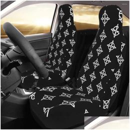 Car Seat Covers Ers Witch Knot Gothic Er Custom Printing Front Protector Accessories Cushion Set Drop Delivery Automobiles Motorcycles Otfsd