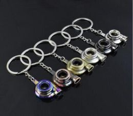 Auto Metal Turbine Keychain Car Turbo Charger Blowing Machine Key Rings KeyChain Pendants Turbo Keychain Turbocharger KeyChains9916470