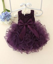 Lace flower girls wedding dress baby girls christening cake dresses for party occasion kids 1 year baby girl birthday dress9828352