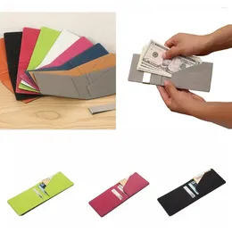 Wallets Short Money Clip Wallet Portable Multi-position Card Holder Men's PU Leather Coin Purse Change Girls
