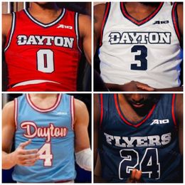 Flyers Basketball Jersey Javon Bennett Nate Santos Jaiun Simon Koby Brea Enoch Cheeks Evan Dickey Mens Youth Custom Ed Dayton Jerseys