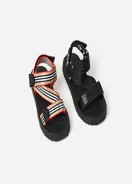 Kids sandals black Khaki boys and girls home designer thick soled beach slippers81874533826860
