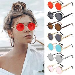 Sunglasses Fashion Accessories Retro Round UV400 Protection Eyewear Gothic Sun Glasses Steampunk