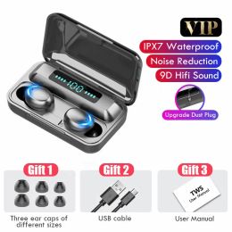 F9-5 TWS Earphones Bluetooth 5.1 Wireless Headphones Hifi Stereo Sports Earbuds Ps4 Headset Gamer Hearing Aids With Mic Handfree