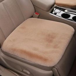 Car Seat Covers Winter Thickened Cushion Hair Short Japanese Plush Wool Backless Cover