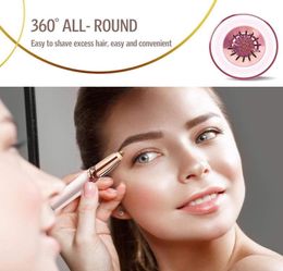 New Design Electric Eyebrow Trimmer Makeup Painless Eye Brow Epilator Mini Shaver Razors Portable Facial Hair Remover for Women 014994500