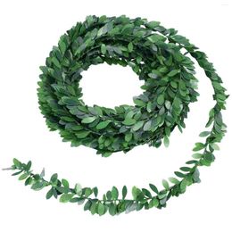 Decorative Flowers Faux Garland Hanging Wreath Coffee Shop Decor Green Vines Leaves Headband Comfortor