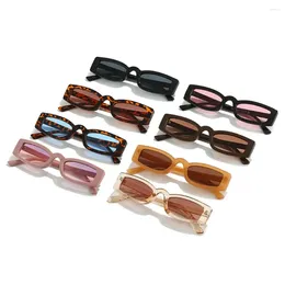 Sunglasses Fashion Eyewear Trendy Narrow Small Frame Rectangle Retro Sun Glasses