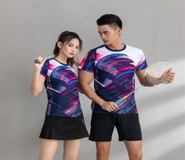 Fashion Sports Badminton Mens and Womens Casual Shortsleeved Sweatshirt Fashion Badminton Youth Badminton Jersey 2207016110071