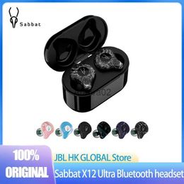 Cell Phone Earphones Sabbat-X12 Ultra Tws Wireless Headset With Noise Reduction Sports Stereo Hifi Audio Helmet Bluetooth 5.2 Compatible YQ240219