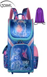 Gcwhfl Girls Backpacks Children School Bags Orthopedic Backpack Cat Butterfly Bag For Girl Kids Satchel Knapsack Mochila J1906141996176