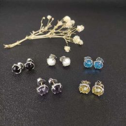 Luxury jewelry earrings Drop Earrings with Black Onyx Amethyst Fashion Luxury jewelry earrings Accessories Zircon for Women