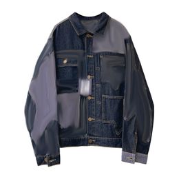 Mens jacket Nigo human classic paris fashion Denim washed jacket Hot couple jacket