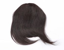 100 Human Hair Fringe Bold Blunt Clip In Hair Bangs Brazilian Virgin Hair 7 Colors Choose3878072