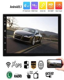 Car Audio Stereo Android12 Double Din GPS Navigation Bluetooth Voice Steering Wheel Control Full Touch Screen 7 Inch Receiver Mirr4013639