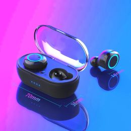 Y50 TWS Wireless Earphones Bluetooth Headphones Touch Control 9D Stereo Headset with Mic Sport Earphones Bluetooth Earbuds