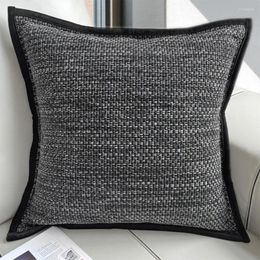 Pillow Modern Fashion Geometric Black Grey Square Throw Pillow/almofadas Case 45 50 Teen Nordic Trend Design Cover Home Decore