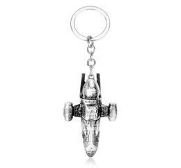 MQCHUN Movie Firefly Serenity Replica HD Space Ship Metal KeyRing Keychain Spacecraft Alloy Key Chain Jewelry for Men3869083