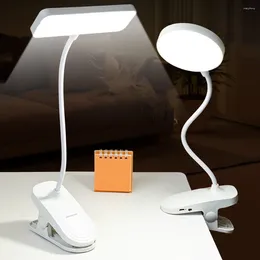 Night Lights Round/Squared LED Table Lamp With Clip Desktop/Clip-Mounted/Wall-Hanging For Study Room Office