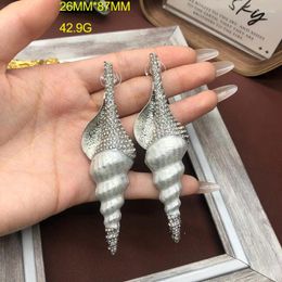 Dangle Earrings Premium Enamel Drip Glaze Drills Inlaided Brooches Ear Clips Niche Women Qingdao Medieval Vintage