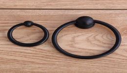 65mm Shaky Drop ring knobs black drawer knob handles black kitchen cabinet dresser cupboard furniture handles s knobs9513638