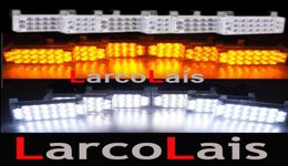 LarcoLais 6x22 LED Strobe Lights Fire Flashing Blinking Emergency Recovery Security Light Amber White5643315