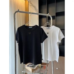 Women's T Shirts Designer Basic Women Pullover Short Sleeve T-shirt For Men Black White Color Tops