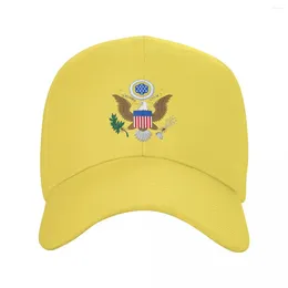 Ball Caps Custom Great Seal Of The United States Baseball Cap Women Men Adjustable Trucker Hat Outdoor