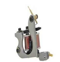 Professional Casting Iron Tattoo Machine 10 Wraps Coil Stainless Steel Tattoos Body Art Gun Makeup Machine 3798253