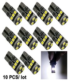 10PCS Car LED t10 Light Bulbs Source 9 SMD 2835 CANBUS W5W 147 Wedge Door Instrument Side Maker Lamp DC 12V White New5955896